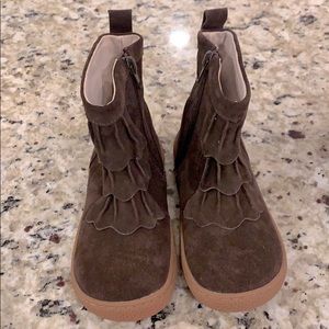 New Livie & Luca mocha classic suede boot 13